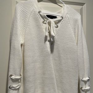 Oversized Cute White Sweater